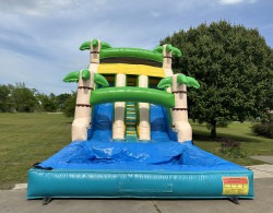 20’ Dual Lane Tropical Palms Water Slide IMG 3662 1748649205 20’ Dual Lane Tropical Palms Water Slide