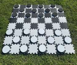 Giant Checkers W/ Tic Tac Toe Giant Checkers W/ Tic Tac Toe