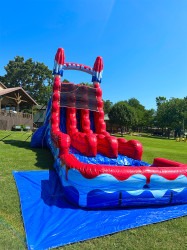 22’ Dual Lane Red, White, & Cool Water Slide IMG 5206 1748649715 22’ Dual Lane Red, White, & Cool Water Slide