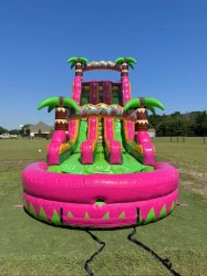 22' Dual Lane Magenta Breeze Water Slide IMG 5985202 1750165225 22' Dual Lane Magenta Breeze Water Slide