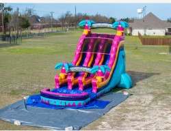 22' Dual Lane Teal Rippling Rush Water Slide IMG 6310 1751044315 22' Dual Lane Teal Rippling Rush Water Slide